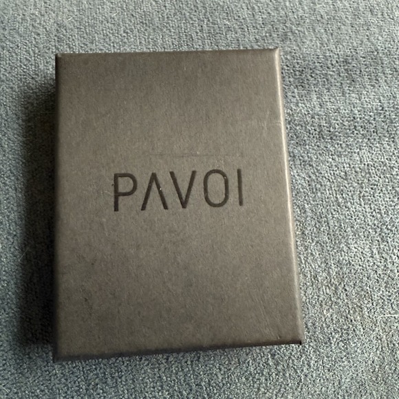 Initial Letter K  Earrings PAVOI 14K  White Gold Plated‎ Sterling Silver NIB - Picture 6 of 7